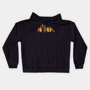 New York Neon Skyline Kids Hoodie